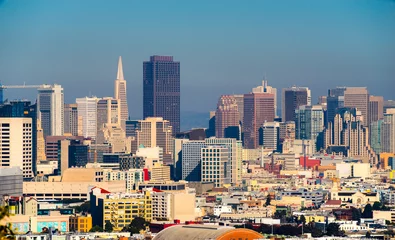 Zelfklevend Fotobehang San Francisco skyline © Luciano Mortula-LGM