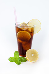 cola lemon glass