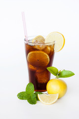 cola lemon glass