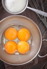 yolks and sugar
