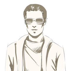 Handsome young man portrait