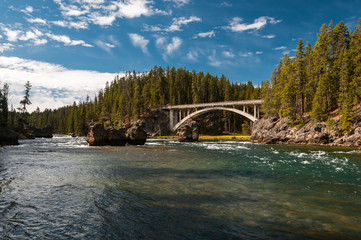 Yellowstone River in Yellowstone National Park