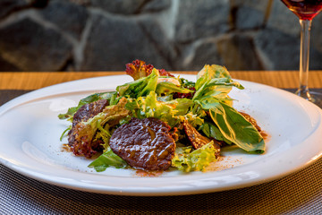 salad with meat