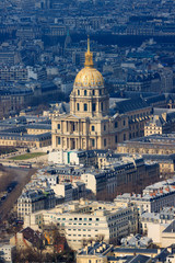 Fototapeta na wymiar Katedra Les Invalides w Paryżu