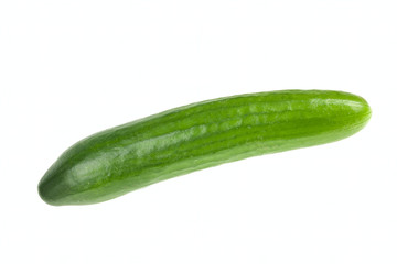 Ripe green cucumber