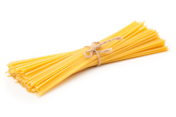 spaghetti isolated on white background