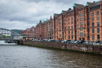 Speicherstadt (warehouse district) in Hamburg, Germany