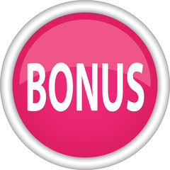 Круглый векторный знак с надписью BONUS