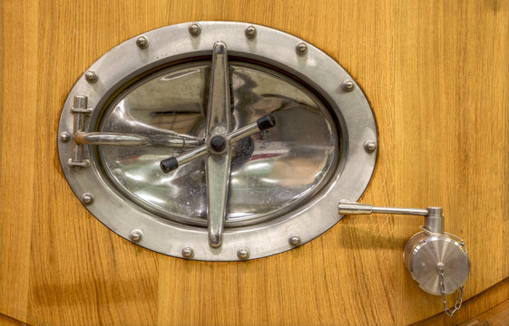 Modern big cask for the fermentation - detail