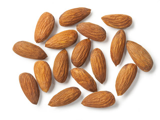 Almonds isolated