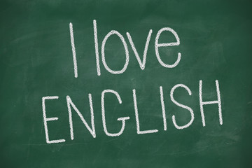 I love english