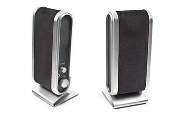 Obraz premium Computer speaker isolated on white