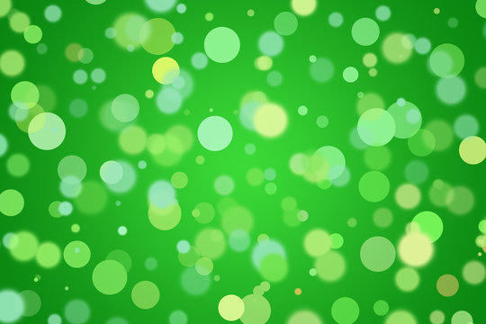 Abstract green background with bubbles