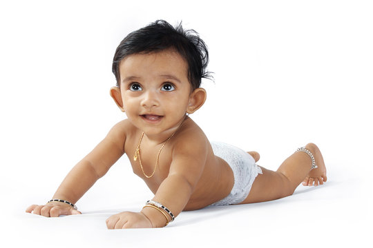 Indian cute baby with expression