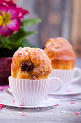 Muffins, Himbeermuffin, Ostern, Kirschen