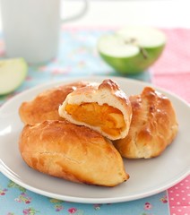 Pierogi with apricot filling