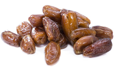 Dates isolated on white