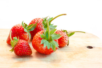 strawberry on white background
