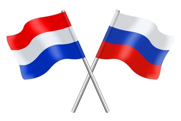 Flags: Russia and the Netherlands