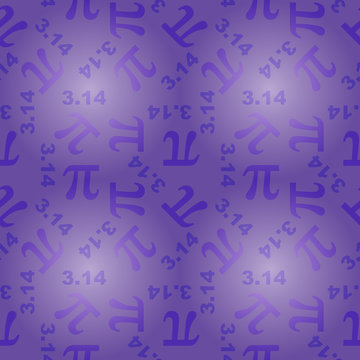 seamless pattern with number pi