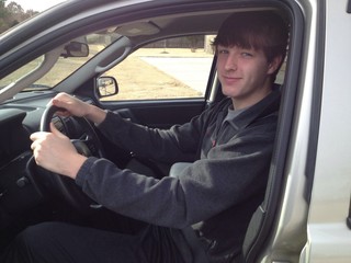 teenage boy driving
