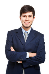 Businessman isolated on white