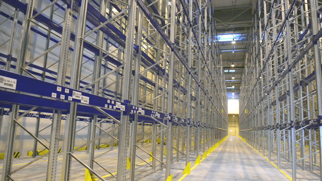 new modern warehouse rack