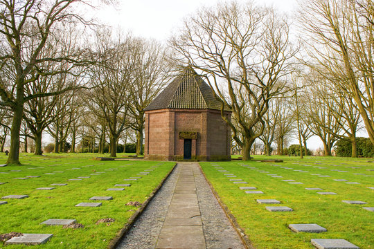 German cemetery friedhof in flanders fields menen belgium