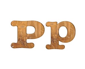 Fototapeta premium Letter P wooden.