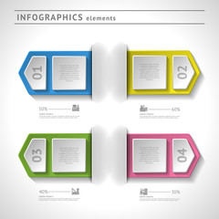 Business infographics elements. Modern design template