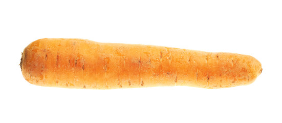 Unpeeled carrot isolated