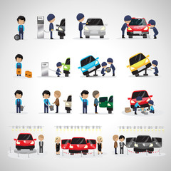 Mechanics And Workers In Different Situations