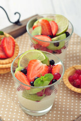 Yogurt and fresh berries