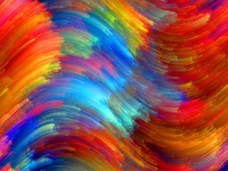 Crédence de cuisine en verre imprimé Mélange de couleurs Color Propagation