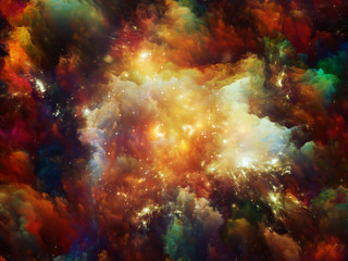 Obraz na płótnie Canvas Nebula Landscape