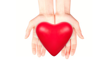 Fototapeta premium Health insurance or love concept