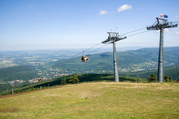 Świeradów-Zdrój, panorama i kolejka gondolowa