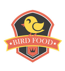 Bird food emblem