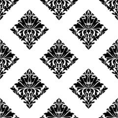 Damask seamless pattern background