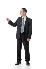 Mature businessman introduce