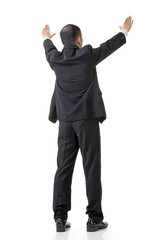 raising hand to put something