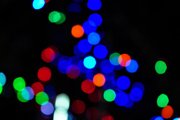 many color bokeh abstract light background