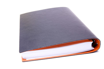 notebook  on a white background
