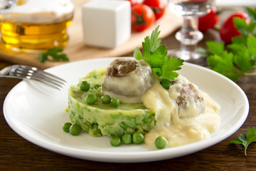 Swedish meatballs in a creamy sauce
