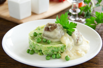 Swedish meatballs in a creamy sauce