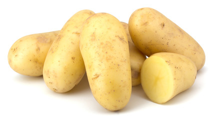 Potatoes isolated on white background