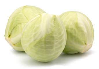Fresh Cabbage isolated on white background
