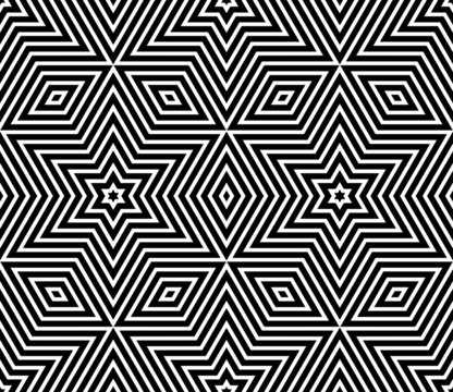 Seamless geometric texture. Stars pattern.