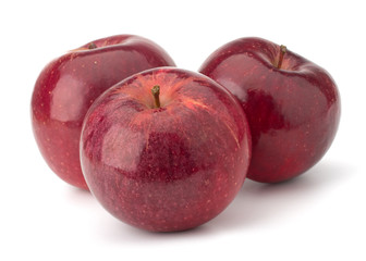 red apples isolated on white background