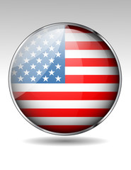 USA flag button